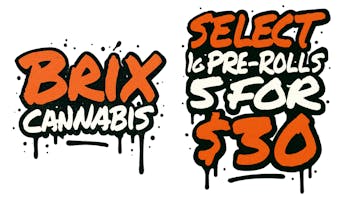420 Warehouse Select Brix Pre-Rolls 5 For $30