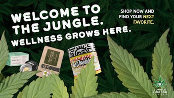 Jungle Kingdom Flower Co. Welcome to the Jungle. Wellness Grows Here!