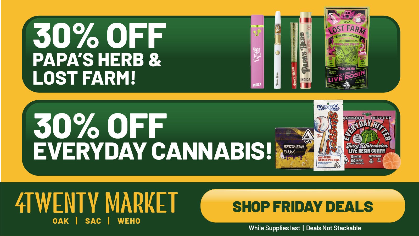 LAPCG x 4 Twenty Market Friday Deals at LAPCG