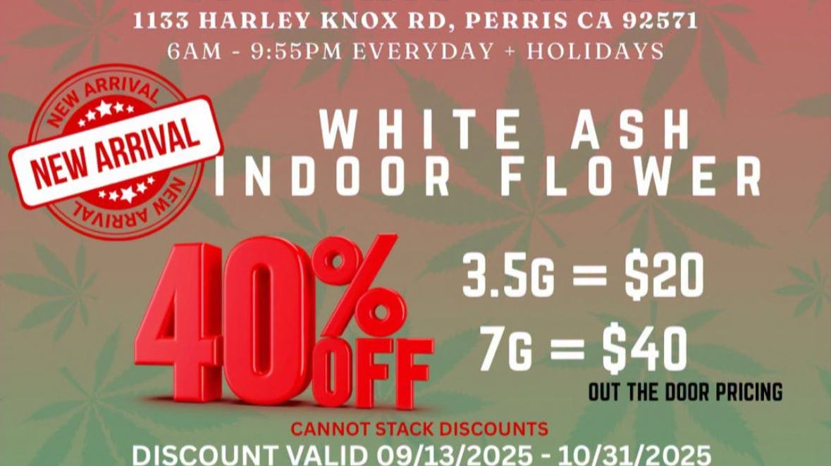 Spot In Perris White Ash Flower 40% OFF