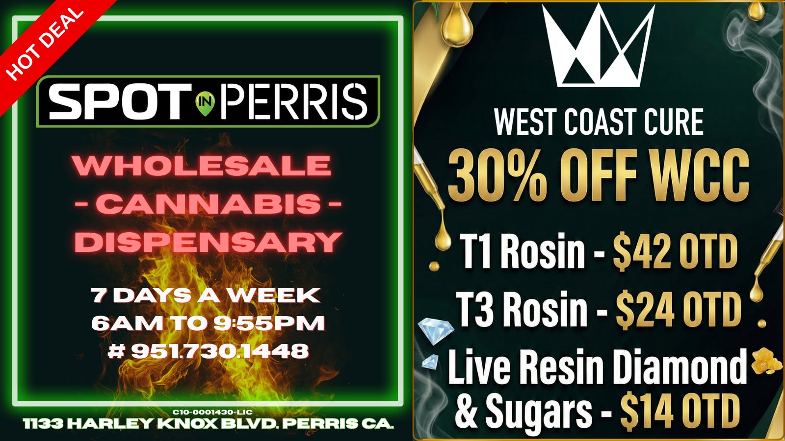 Spot In Perris 🔥30% OFF West Coast Cure Dabs - Low Stock🚨