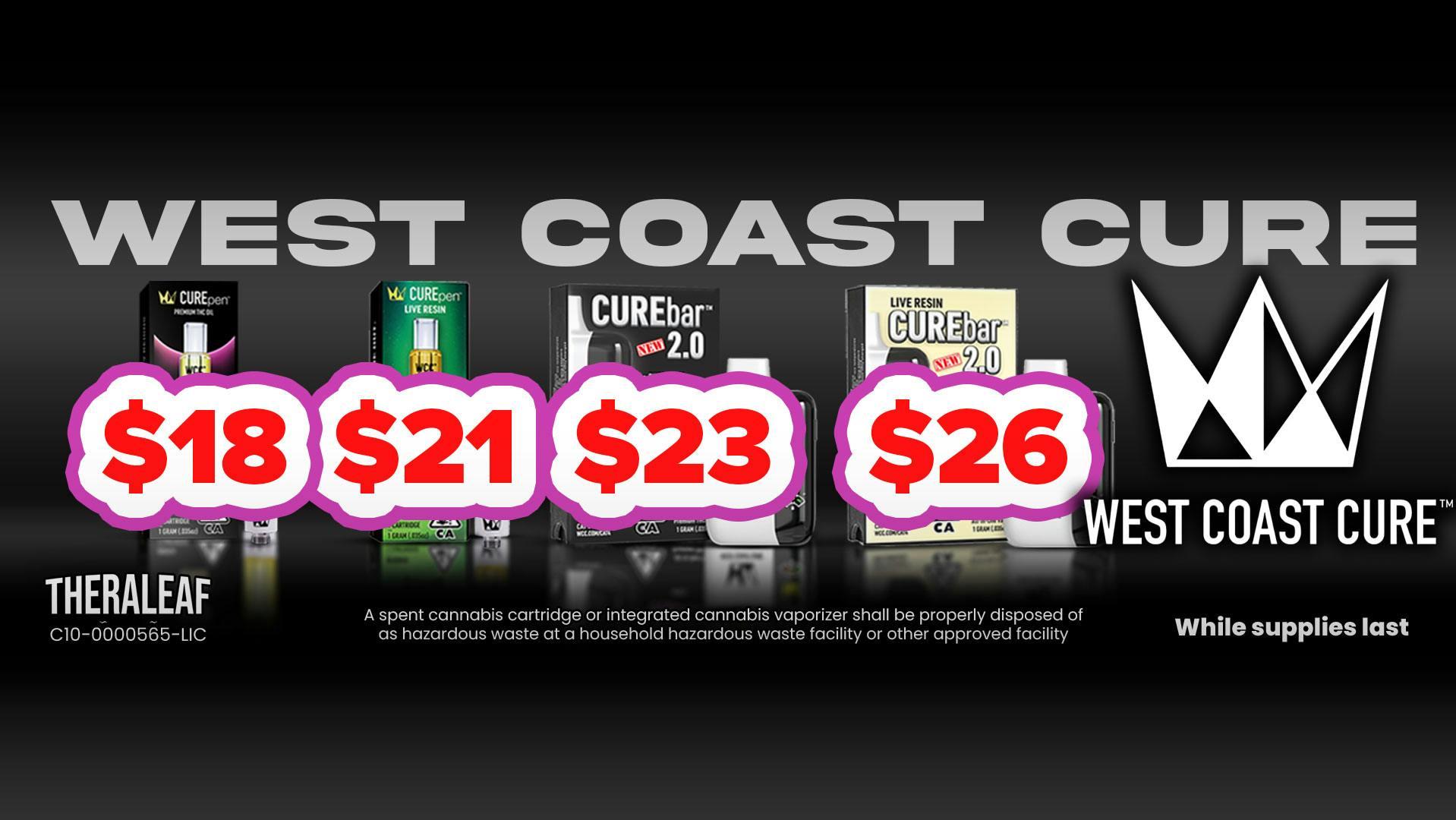 Theraleaf West Coast Cure Deal!!!