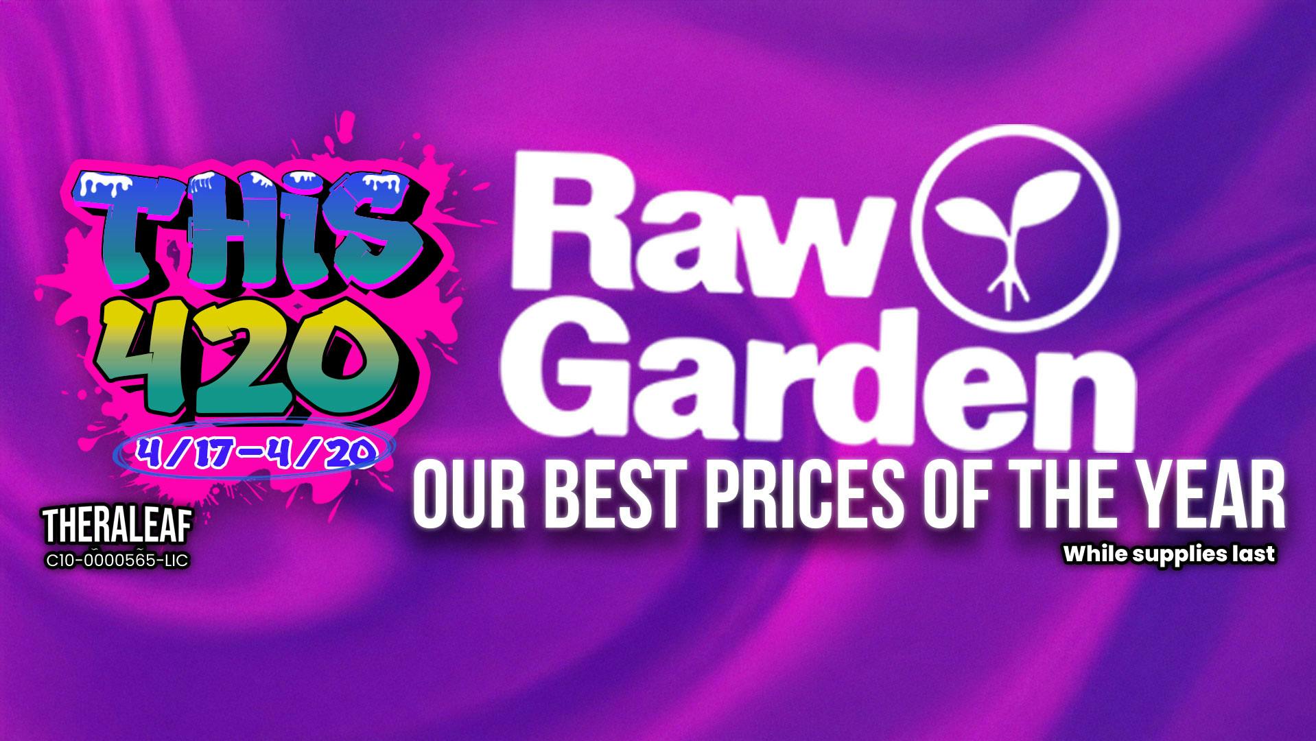 Theraleaf RAW GARDEN BEST PRICES OF THE YEAR