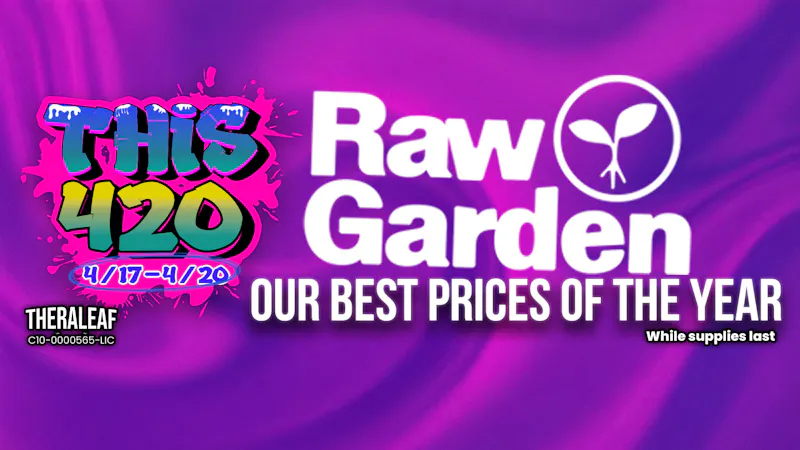 Theraleaf RAW GARDEN BEST PRICES OF THE YEAR