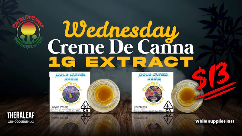Theraleaf Creme de Canna $13 Gram Extracts