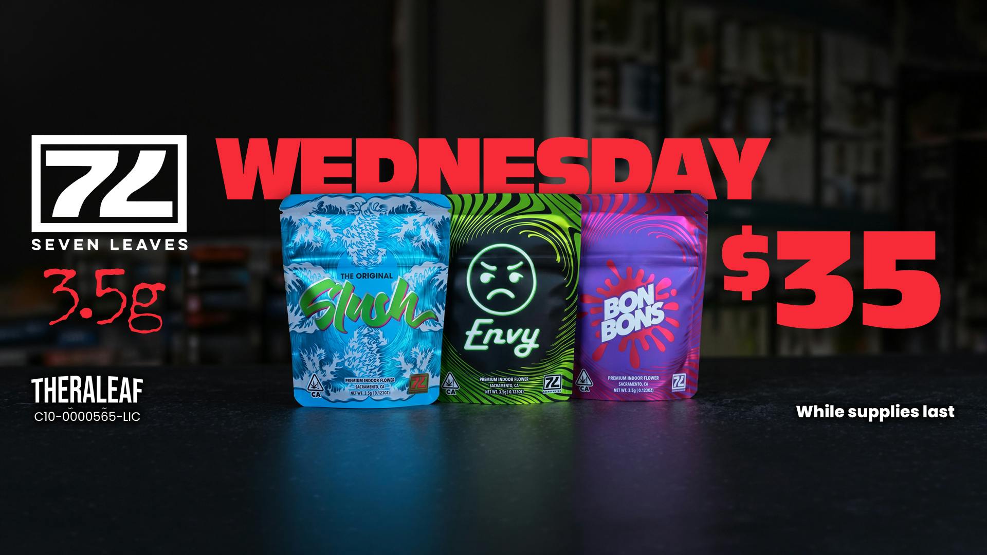 Theraleaf Seven Leaves - $35 Wednesdays