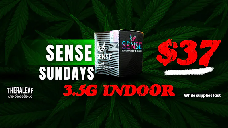 Theraleaf Sense Sundays! 3.5g Indoor only $37