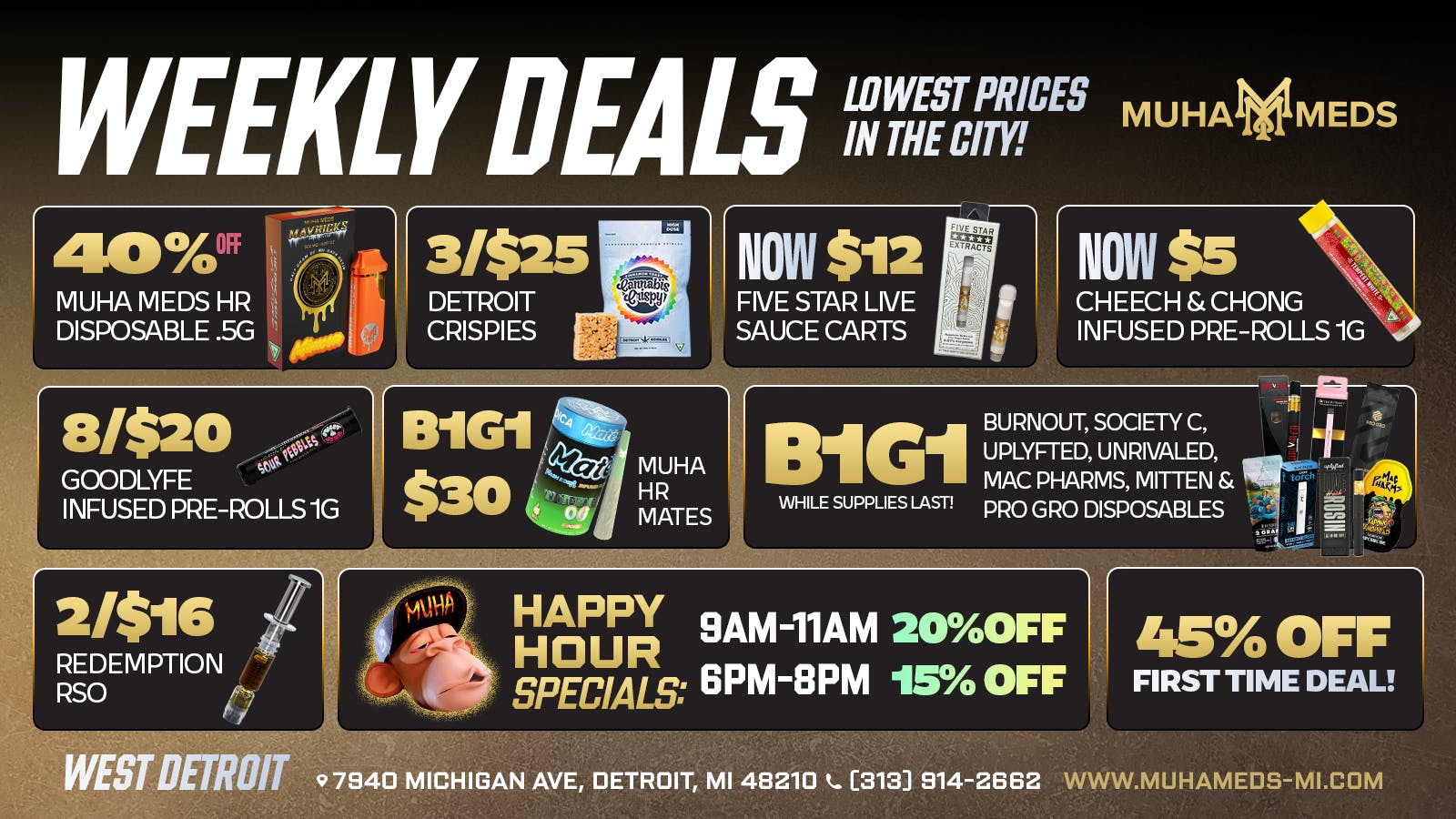 Muha Meds - Michigan Ave. OUR DEALS KEEP GETTING BETTER!