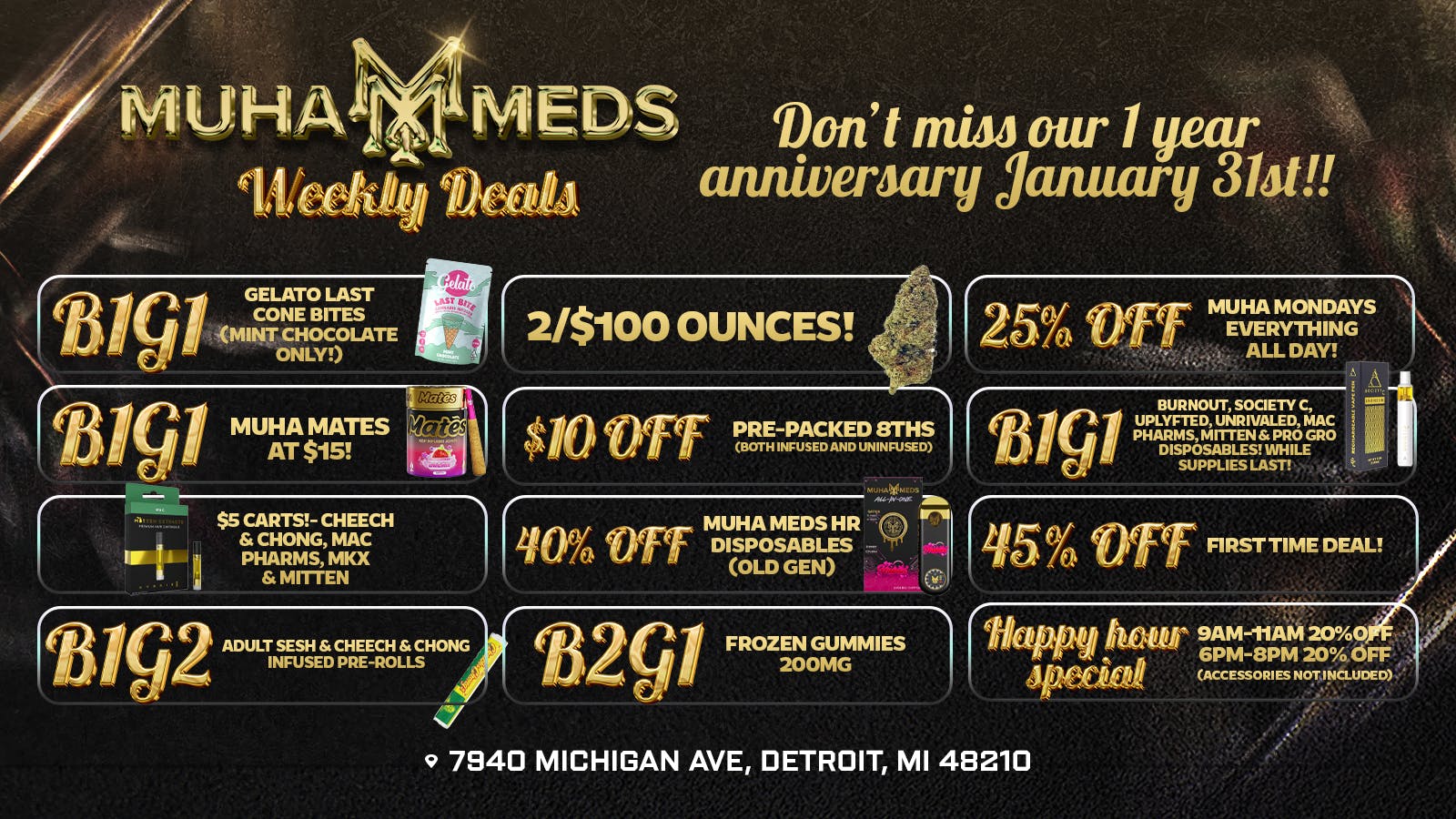 Muha Meds - Michigan Ave. DON'T MISS OUR 1 YEAR ANNIVERSARY!