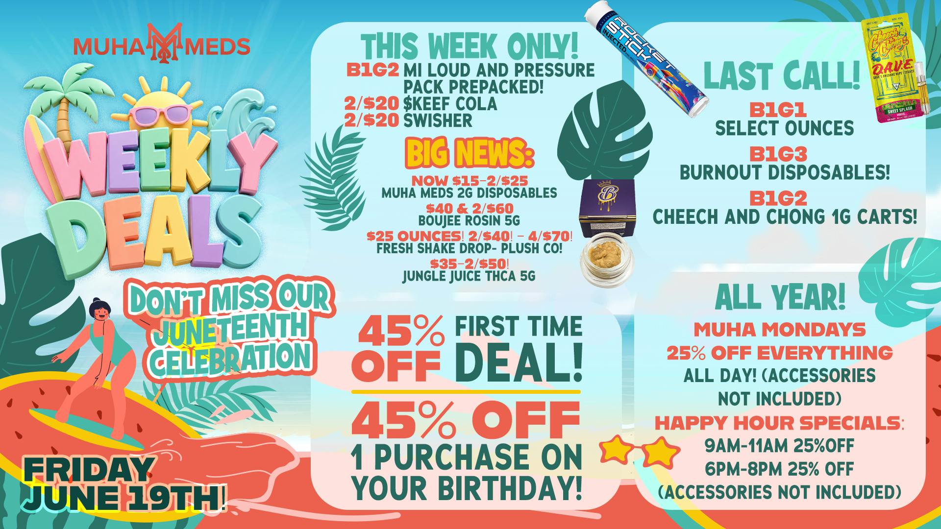 Muha Meds Michigan Ave HOT SUMMER DEALS!