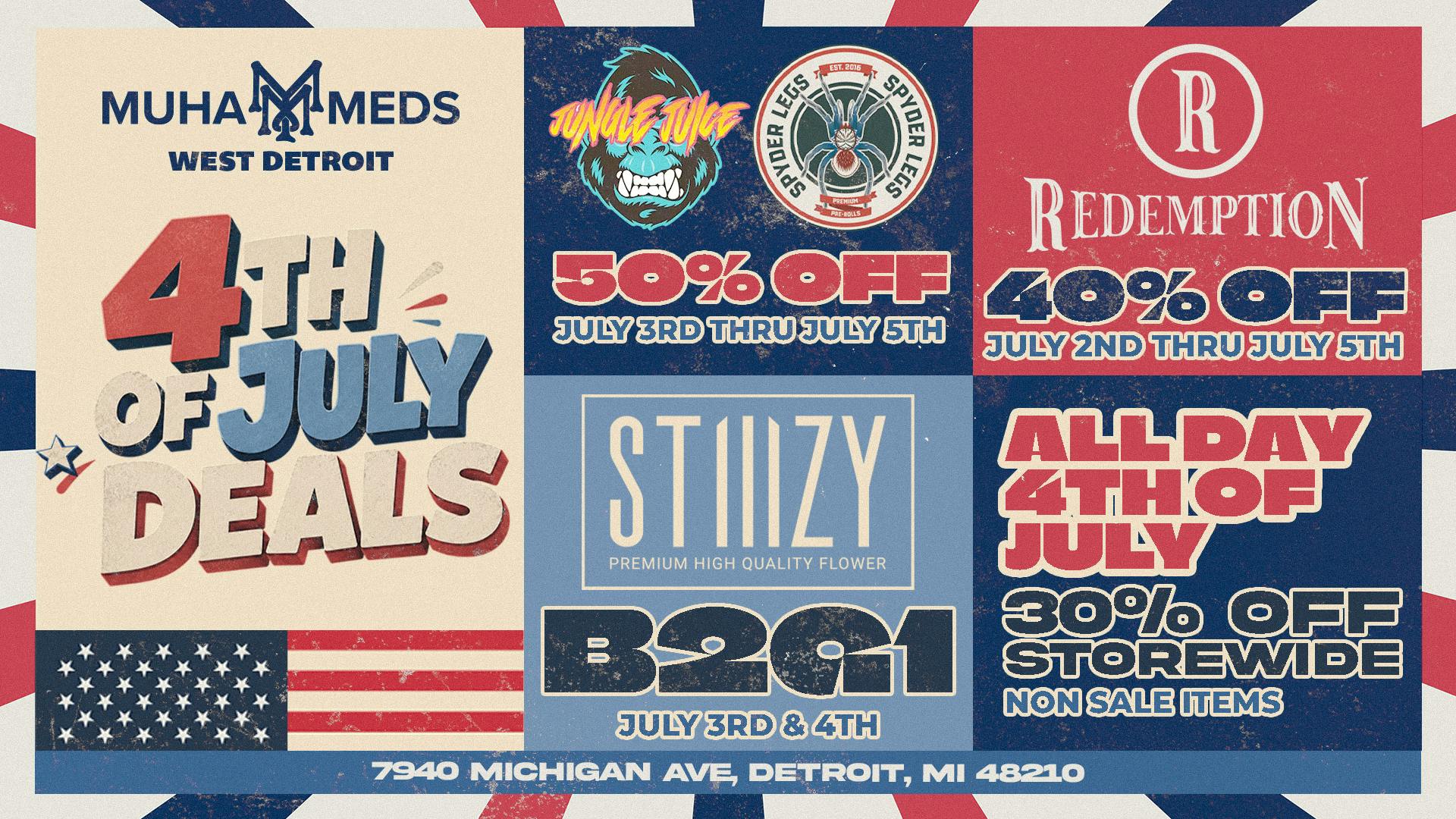 Muha Meds Michigan Ave HAPPY 4TH OF JULY!