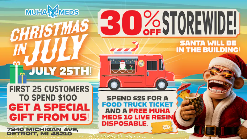 Muha Meds Michigan Ave CHRISTMAS IN JULY!