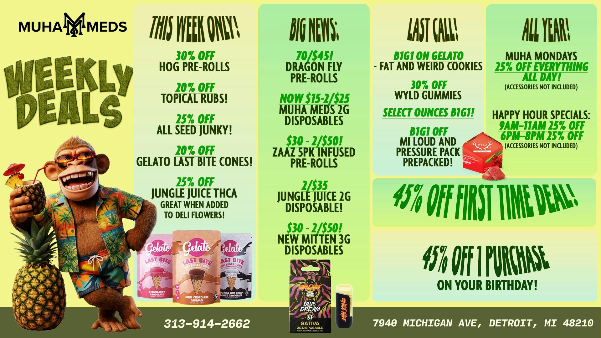 Muha Meds Michigan Ave AMZING DEALS THIS WEEK!