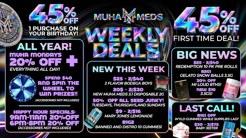 Muha Meds Michigan Ave STOP IN RIGHT AWAY!