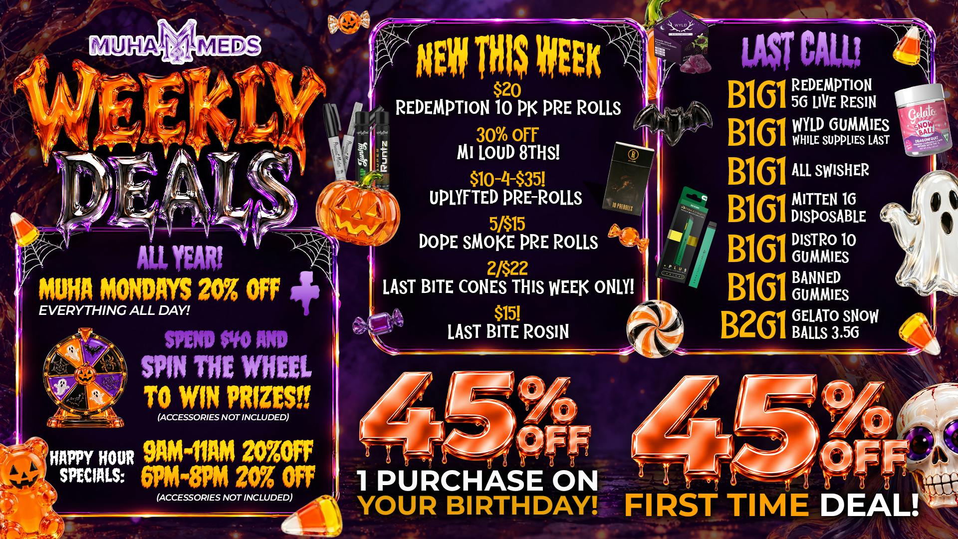 Muha Meds Michigan Ave SCARY DEALS ALL WEEK!