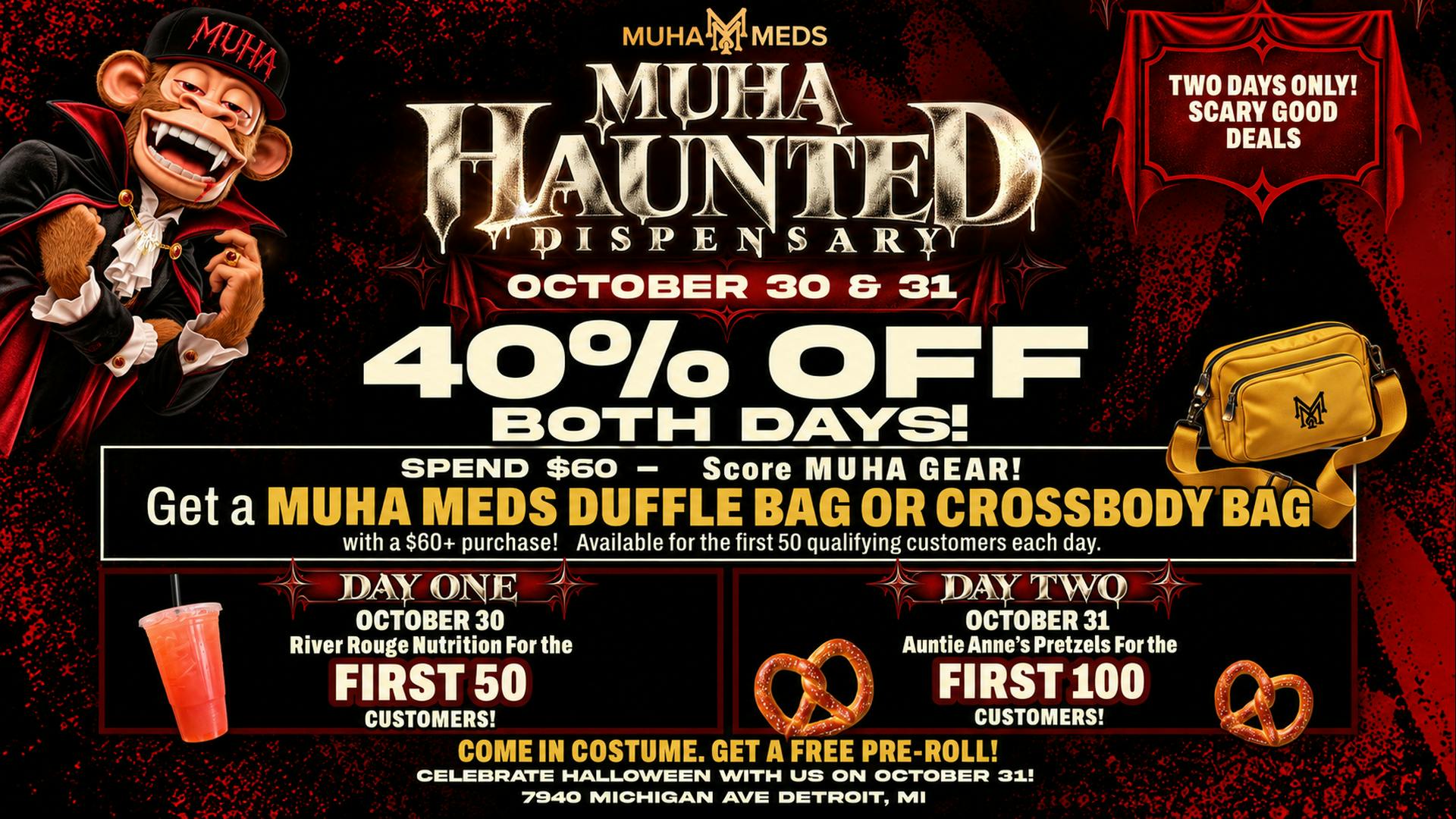Muha Meds Michigan Ave HAUNTED DISPSENSARY!