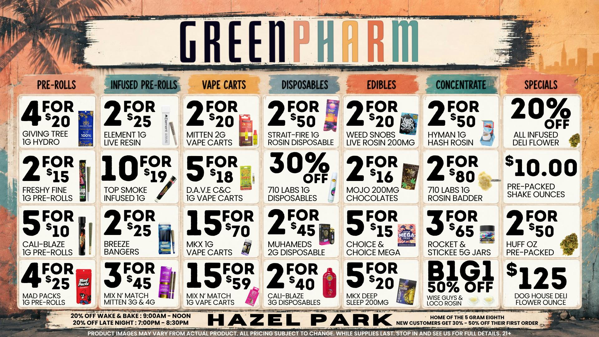 Green Pharm - Hazel Park - Recreational 🎉🥳50% OFF First Time Customers!🥳🎉