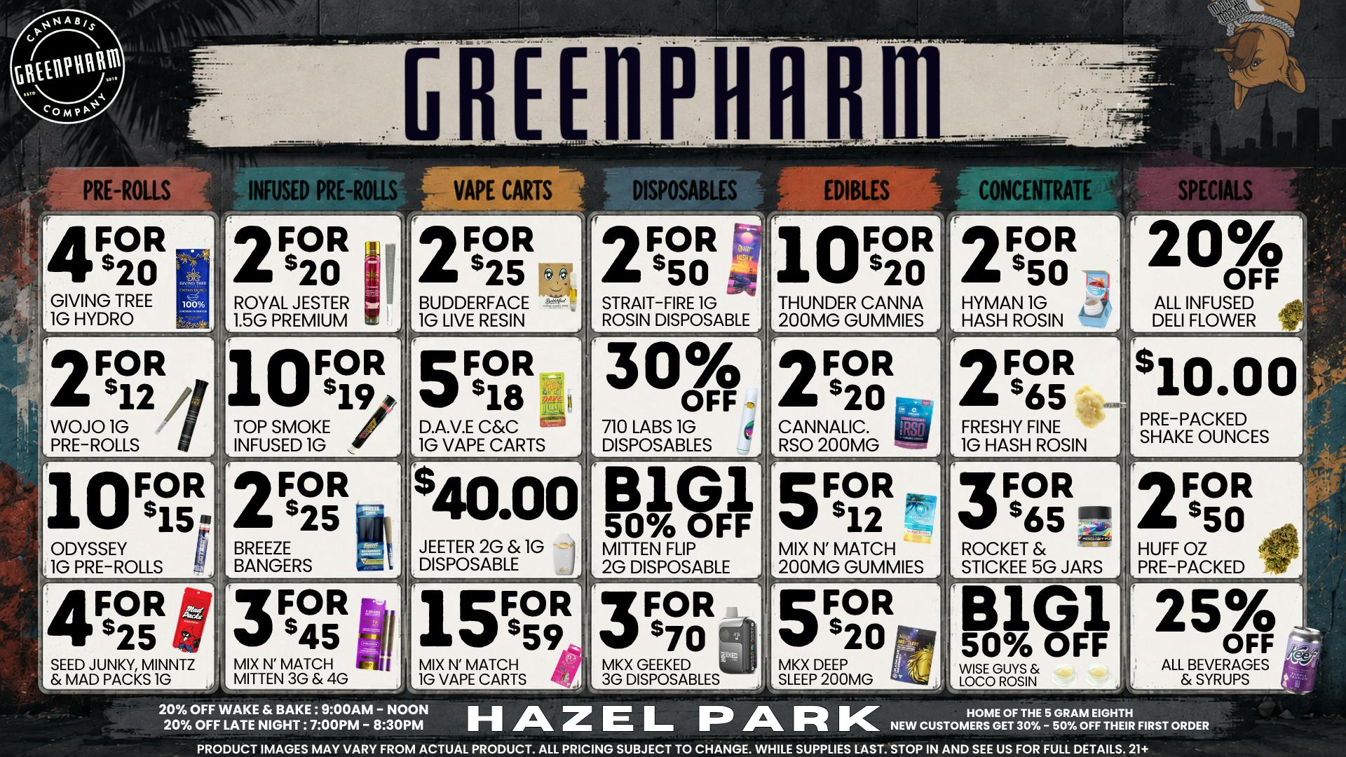 Green Pharm - Hazel Park - Recreational 🎉🥳50% OFF First Time Customers!🥳🎉