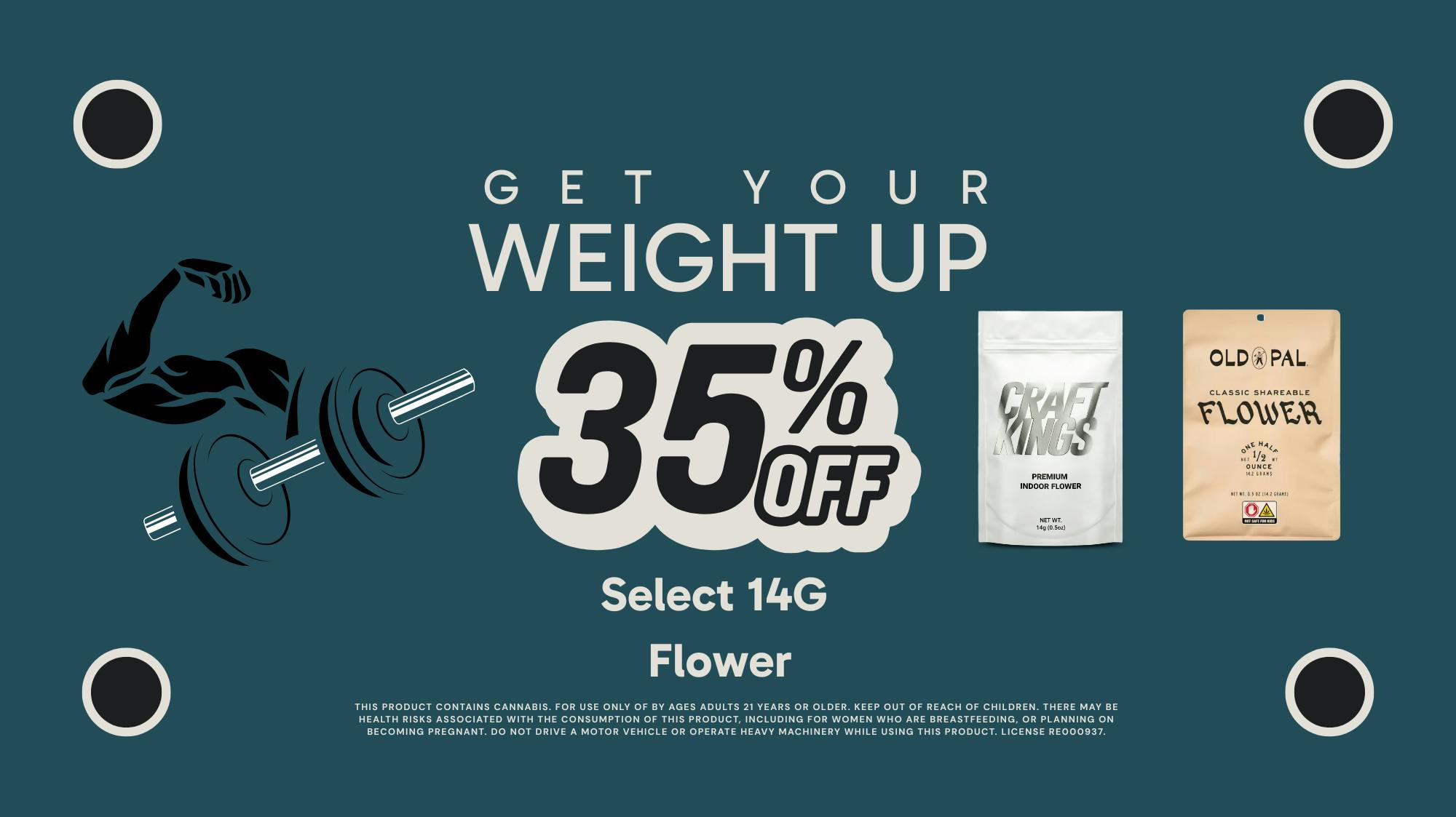 Nile Dispensary 35% off 14g Flower