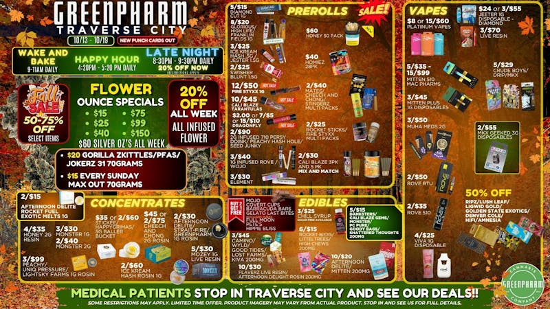 Green Pharm - Traverse City - Recreational & Medical 50% OFF FOR FIRST TIME CUSTOMERS!!!!