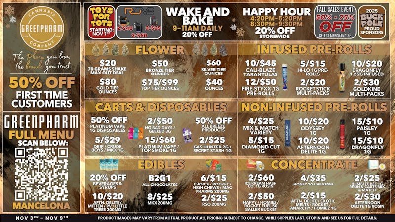 Green Pharm - Mancelona -Recreational 50% OFF FIRST TIME CUSTOMERS!!!!!!!