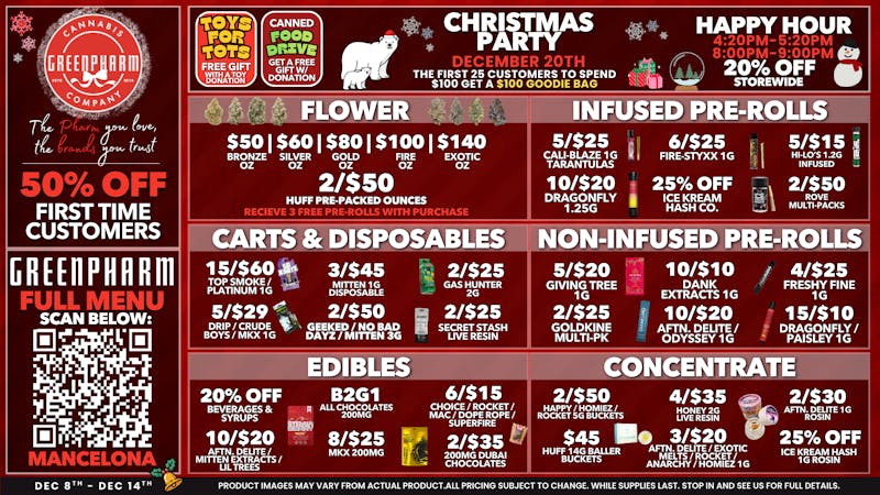 Green Pharm - Mancelona -Recreational 50% FOR FIRST TIME CUSTOMERS 😁😍