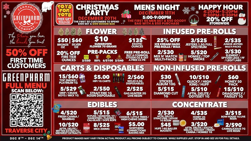 Green Pharm - Traverse City - Recreational & Medical 50% OFF FIRST TIME CUSTOMERS!!!!!!