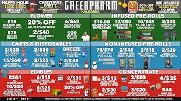 Green Pharm - Kalkaska - Recreational & Medical TWELVE DAYS OF CHRISTMAS😁🎅🤶🌲🎁