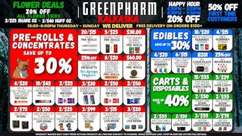Green Pharm - Kalkaska - Recreational & Medical NEW YEAR - NEW DEALS - NEW PRODUCTS !!!!!!!!