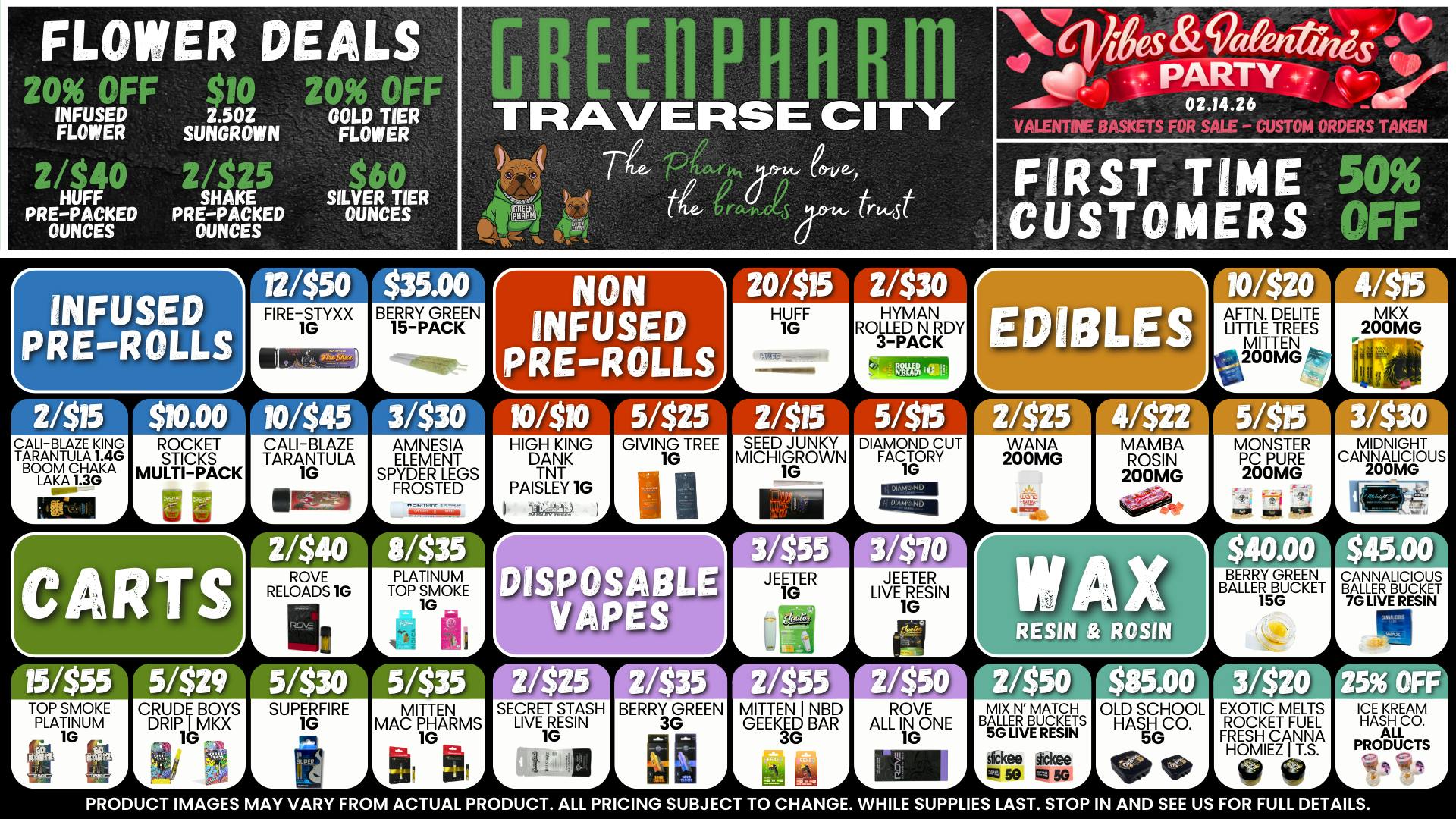 Green Pharm - Traverse City - Recreational & Medical 50% FOR FIRST TIME CUSTOMERS 😁😍