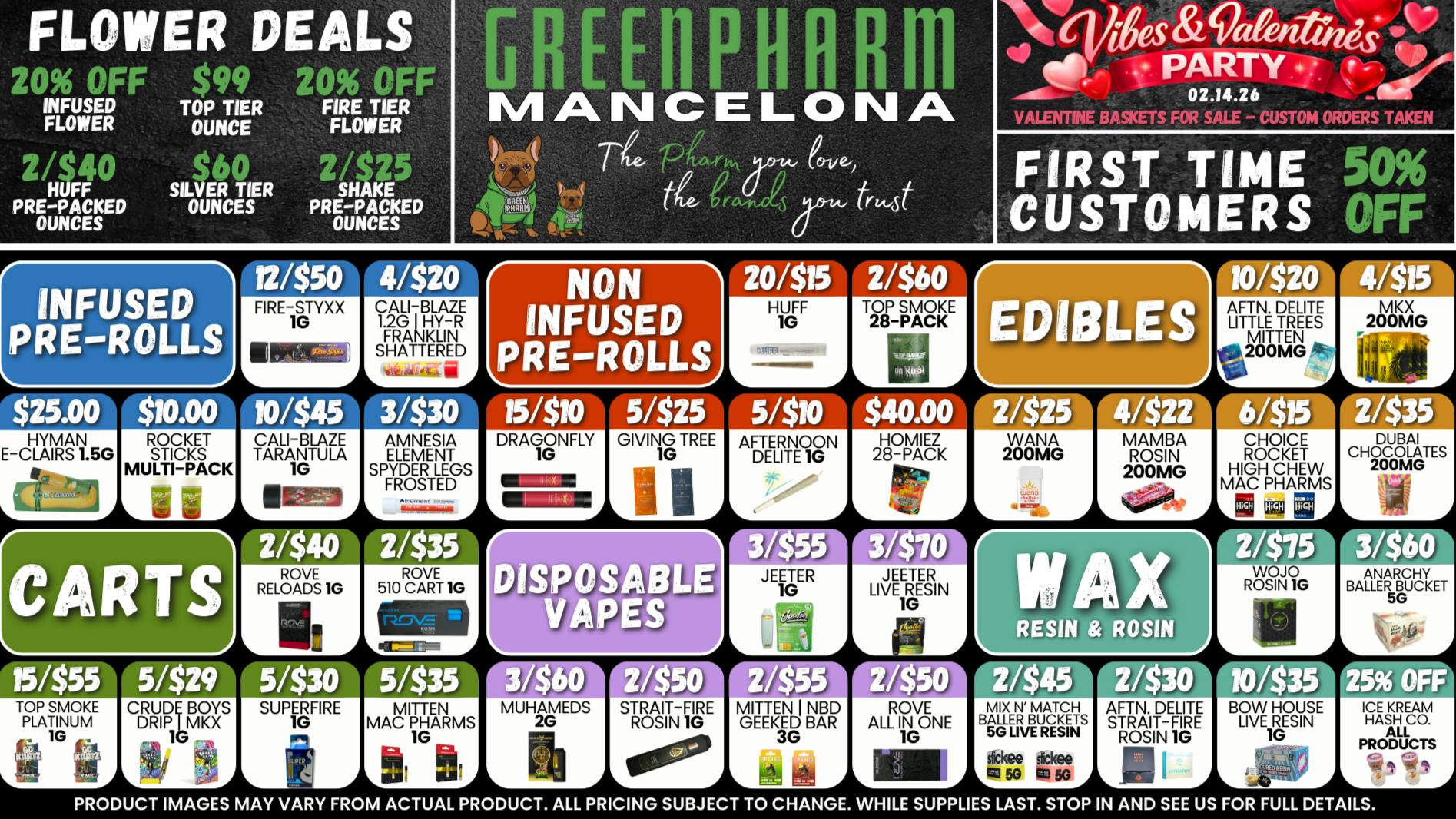 Green Pharm - Mancelona -Recreational 50% FOR FIRST TIME CUSTOMERS 😁😍