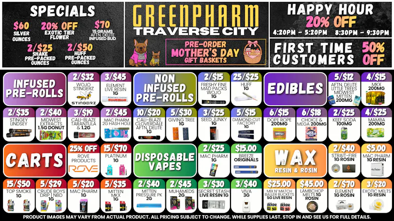 Green Pharm - Traverse City - Recreational & Medical SPRING ON IN FOR BIG SAVINGS🌸🪻