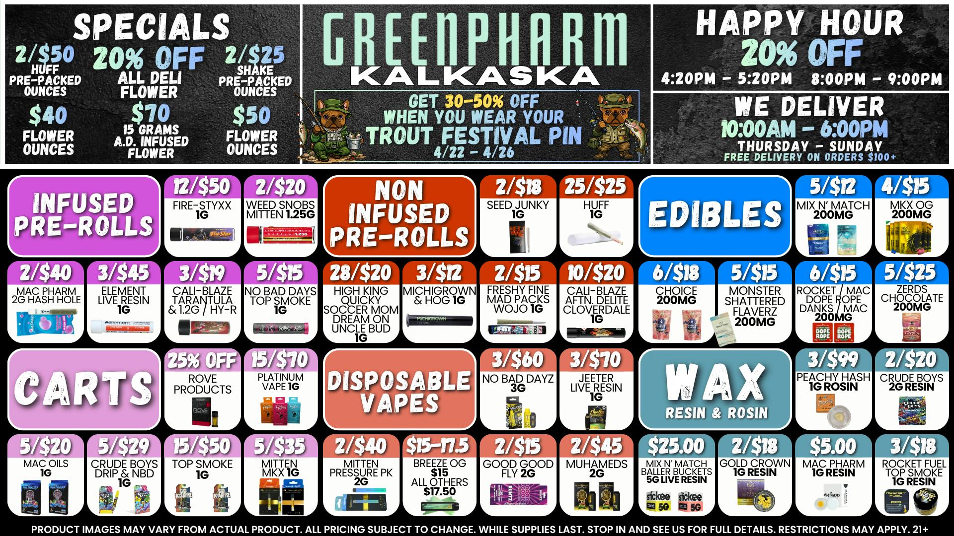 Green Pharm - Kalkaska - Recreational & Medical SPRING ON IN FOR BIG SAVINGS🌸🪻