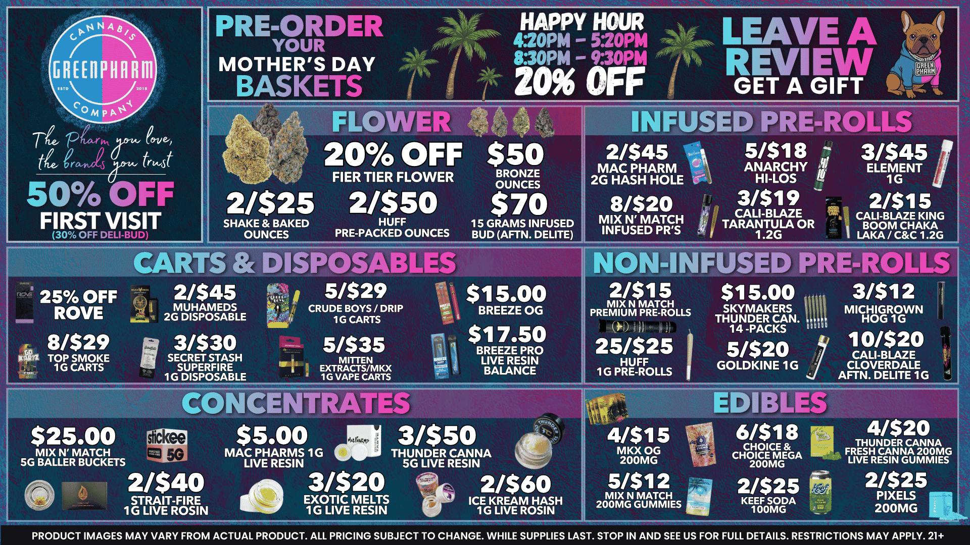 Green Pharm - Traverse City - Recreational & Medical 50% FOR FIRST TIME CUSTOMERS 😁😍