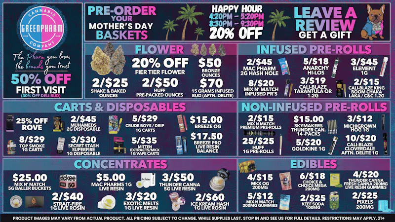 Green Pharm - Traverse City - Recreational & Medical 50% FOR FIRST TIME CUSTOMERS 😁😍