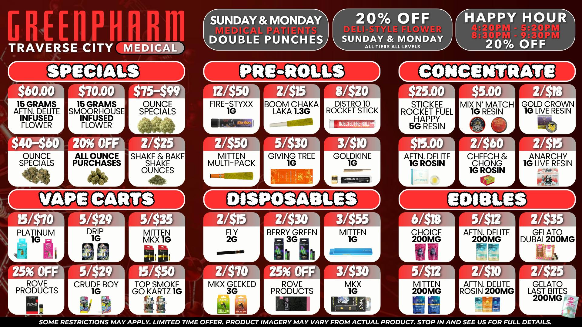 Green Pharm - Traverse City - Recreational & Medical 😁NEW MEDICAL DEALS - FREE GIFT WITH PURCHASE😁