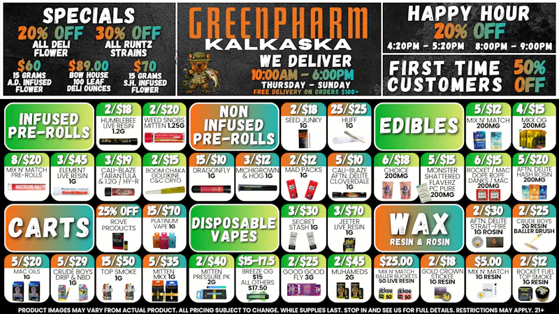 Green Pharm - Kalkaska - Recreational & Medical 🪻🌸ONE STOP SHOPPING FOR MOM🌸🪻