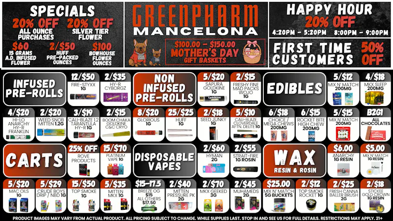 Green Pharm - Mancelona -Recreational 🪻🌸ONE STOP SHOPPING FOR MOM🌸🪻