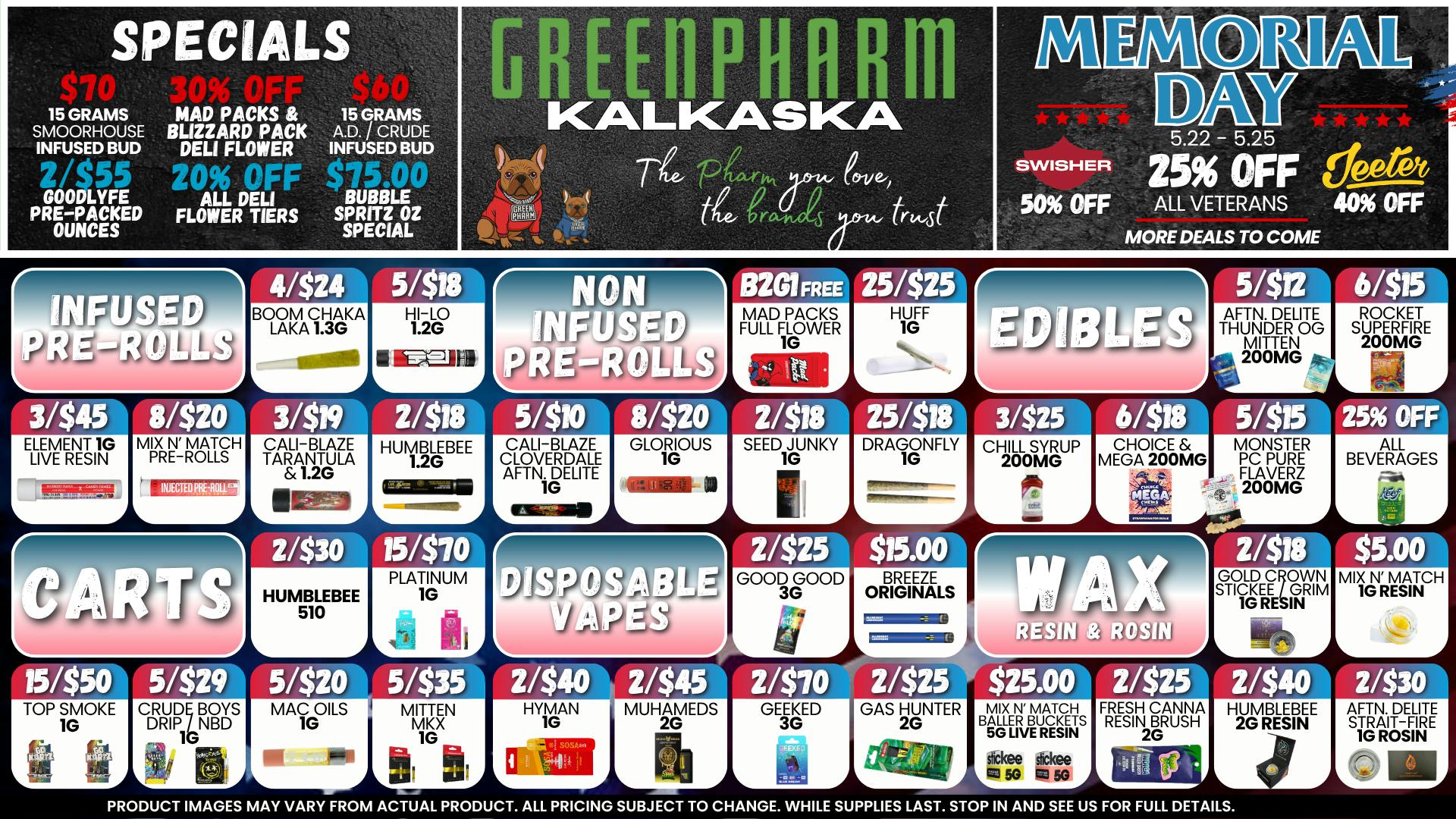 Green Pharm - Kalkaska - Recreational & Medical DEALS, DEALS AND MORE DEALS😀😁