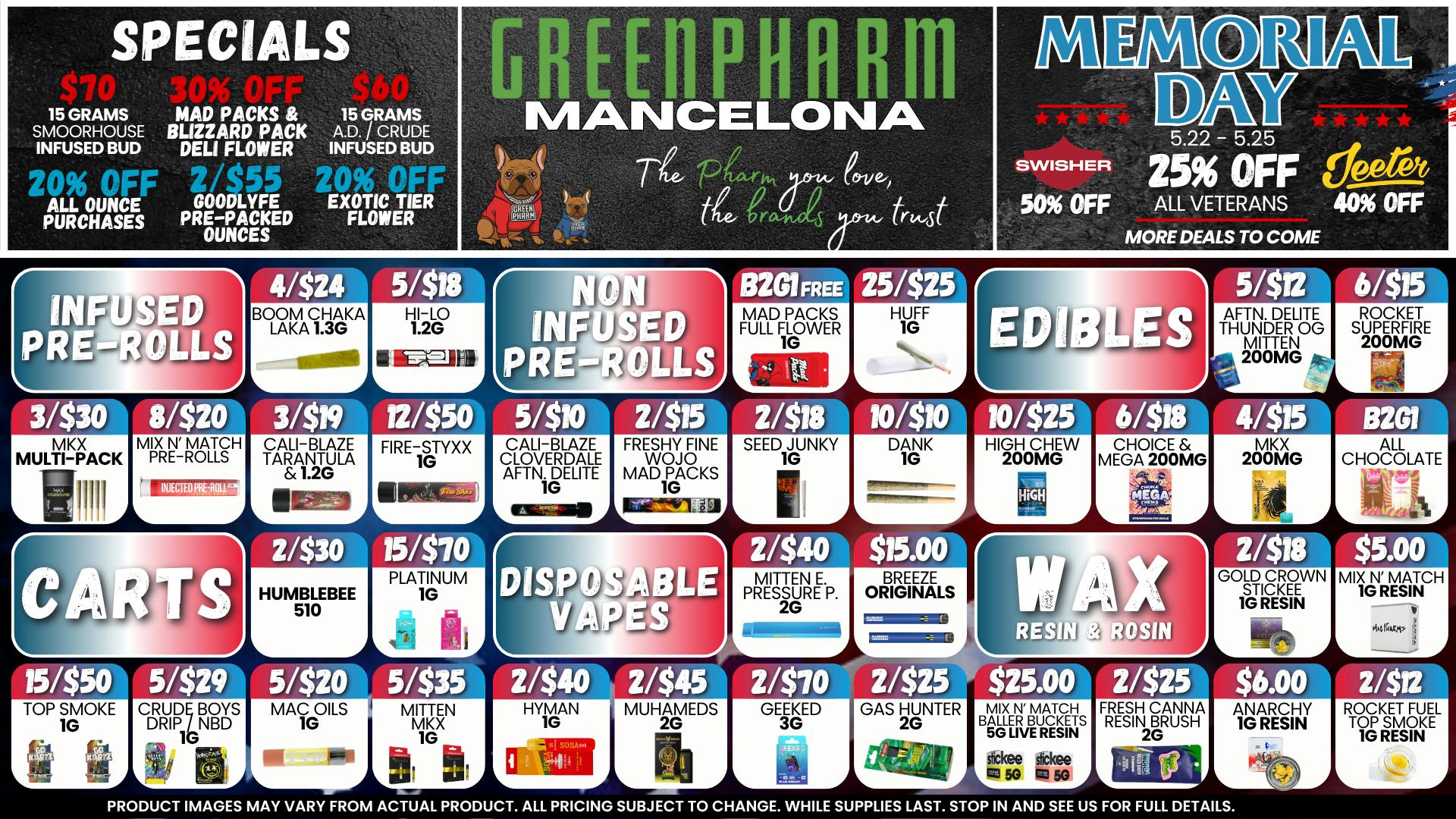 Green Pharm - Mancelona -Recreational DEALS, DEALS AND MORE DEALS😀😁