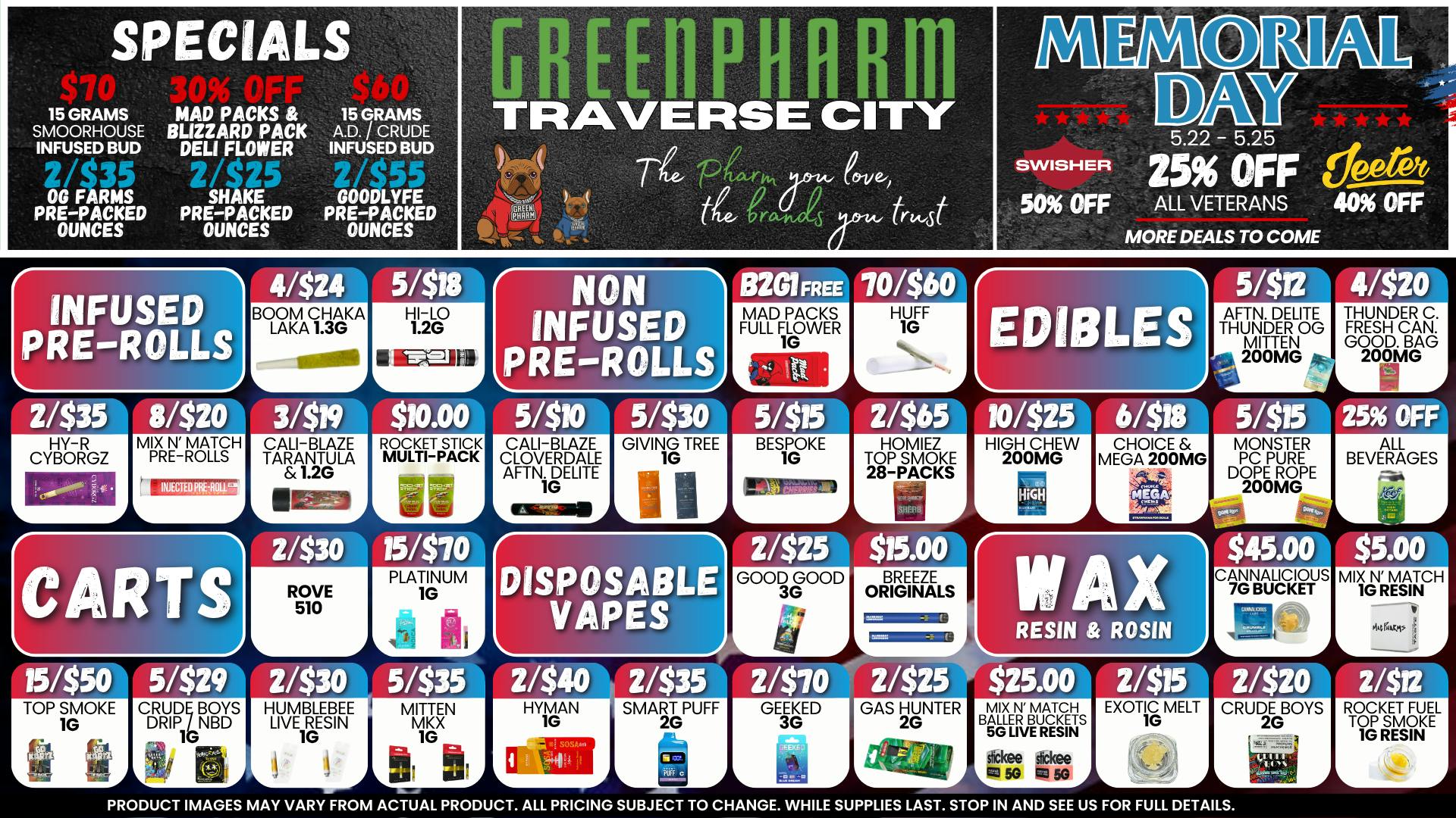 Green Pharm - Traverse City - Recreational & Medical DEALS, DEALS AND MORE DEALS😀😁