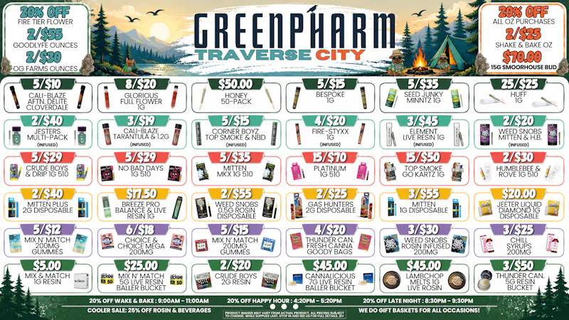 Green Pharm - Traverse City - Recreational & Medical 💰😀SHOP AND SAVE WITH GREENPHARM😀💰