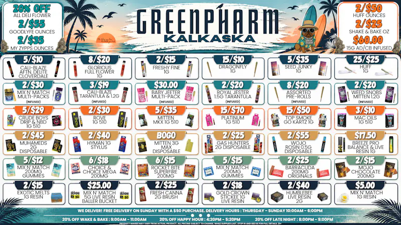 Green Pharm - Kalkaska - Recreational & Medical 💰😀SHOP AND SAVE WITH GREENPHARM😀💰