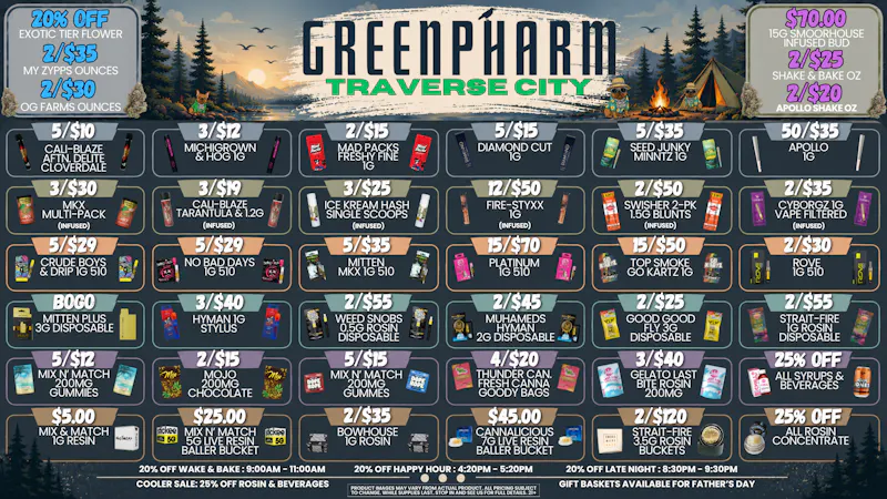 Green Pharm - Traverse City - Recreational & Medical ⛳⚾ SUMMER FUN STARTS AT GREENPHARM🎣🩴