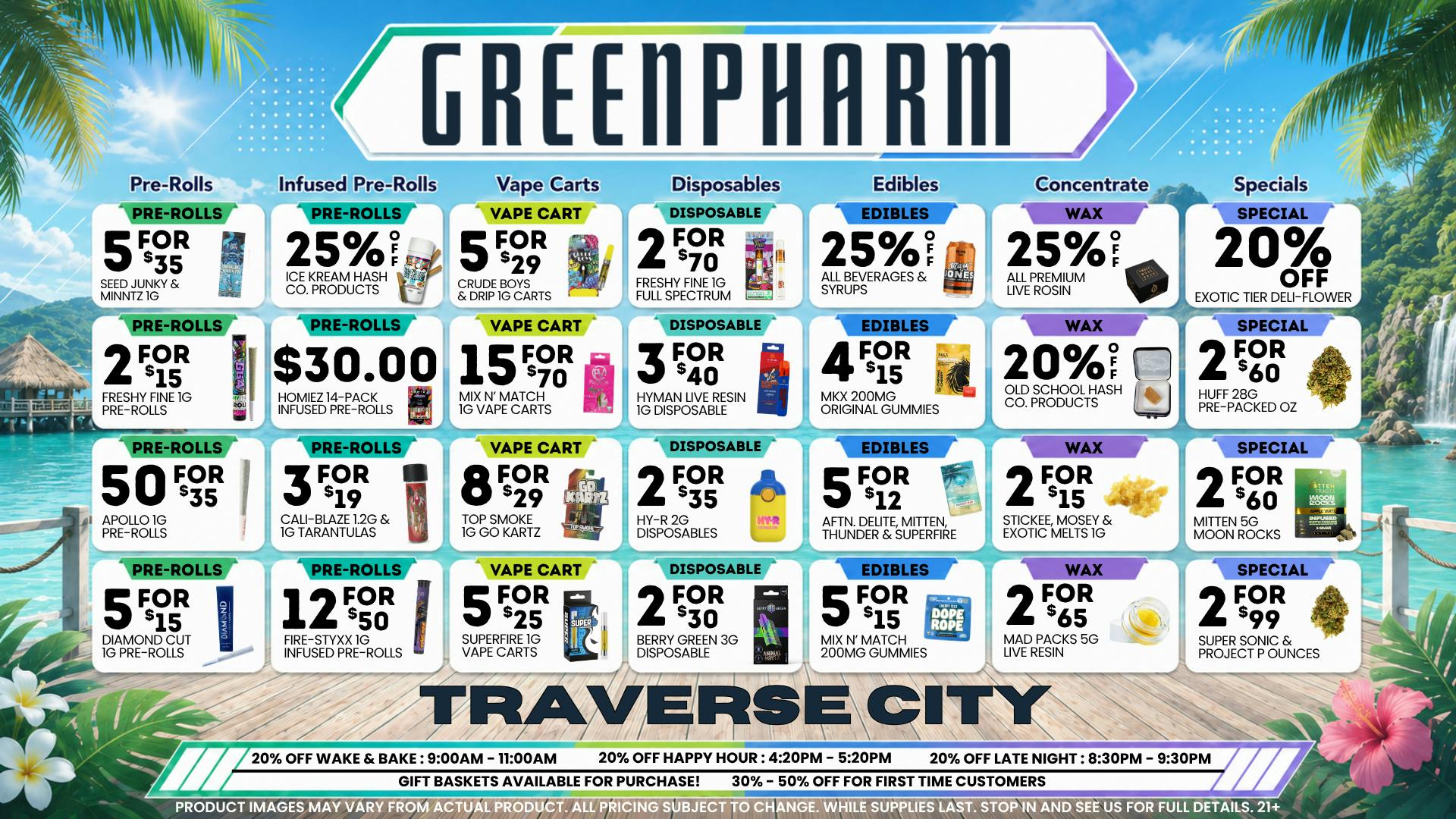 Green Pharm - Traverse City - Recreational & Medical 💥💥GREATEST FOURTH IN THE NORTH AT GP!!!!💥💥