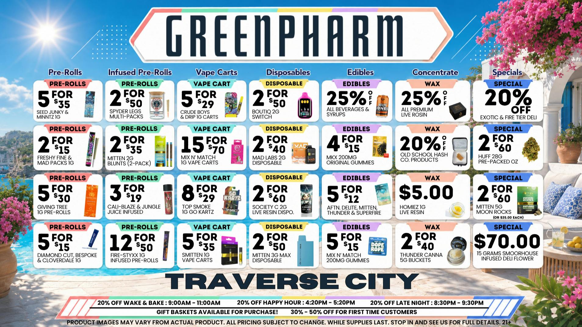Green Pharm - Traverse City - Recreational & Medical SUMMER DEALS YOU CAN'T PASS UP⛳🎣🩴⚾
