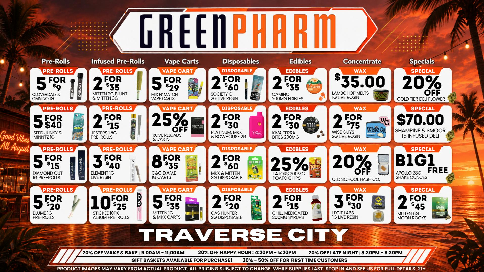 Green Pharm - Traverse City - Recreational & Medical 💰😀💥NEW PRODUCTS-NEW DEALS-MORE SAVINGS💥😀💰