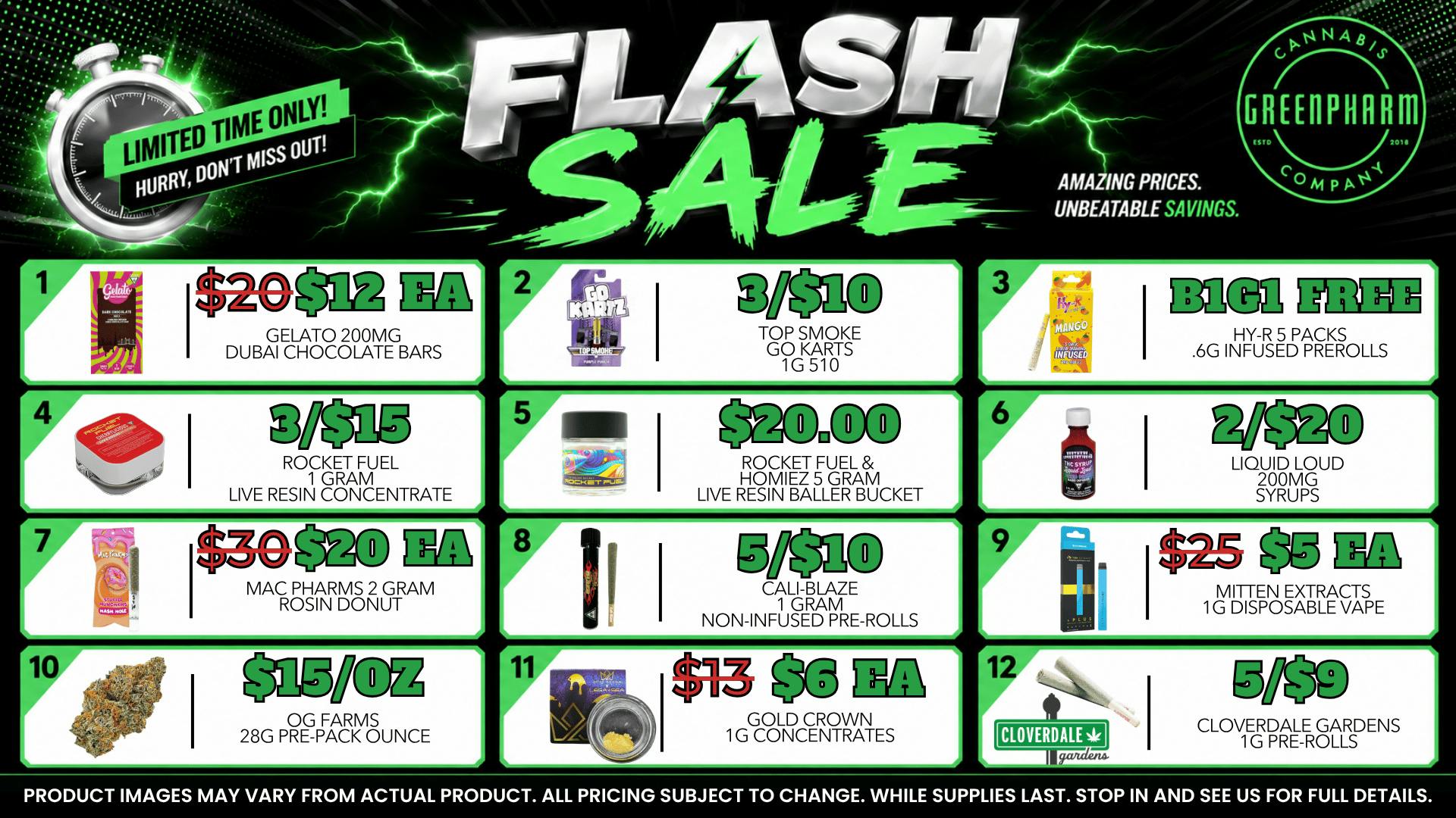 Green Pharm - Kalkaska - Recreational & Medical 🔥🔥🔥FLASH DEALS-NEW ITEMS🔥🔥🔥