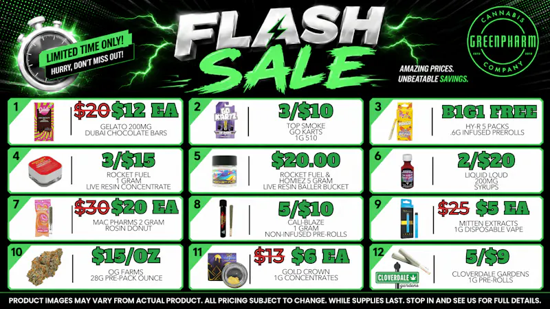 Green Pharm - Kalkaska - Recreational & Medical 🔥🔥🔥FLASH DEALS-NEW ITEMS🔥🔥🔥