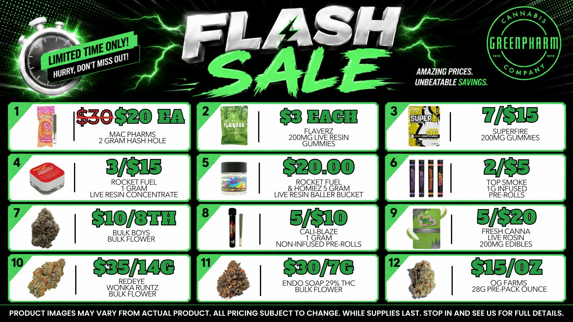 Green Pharm - Mancelona -Recreational 🔥🔥🔥FLASH DEALS-NEW ITEMS🔥🔥🔥